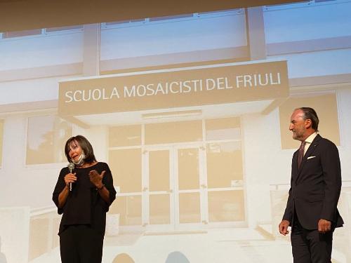 L'assessore Rosolen apre l'anno formativo della Scuola mosaicisti del Friuli a Spilimbergo